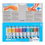 VAN GOGH Water Colour Set with 10 Colours in 10ml Tube